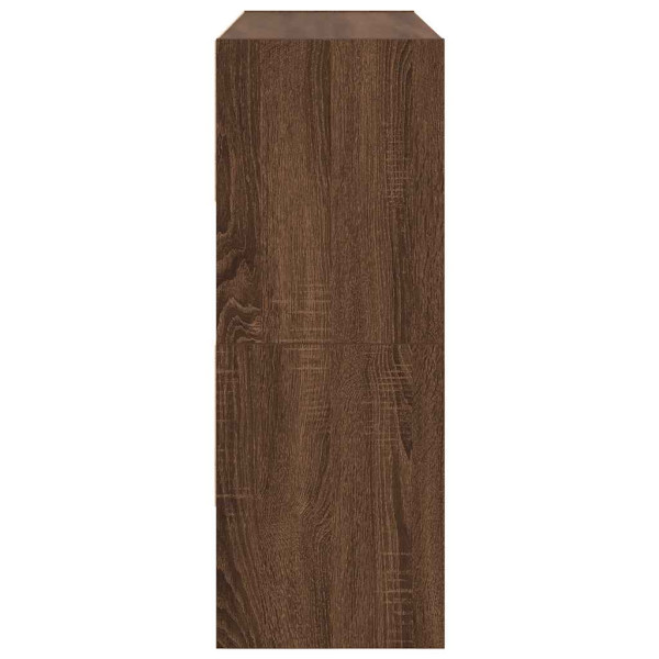 Zapateros 2 uds apilables roble marrón 89.5x30x40 cm M 5