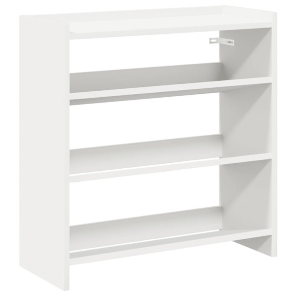 Mueble zapatero madera contrachapada blanco 60x25x62 cm M 2