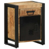 Mesita de noche madera maciza de mango 40x30x50 cm 1