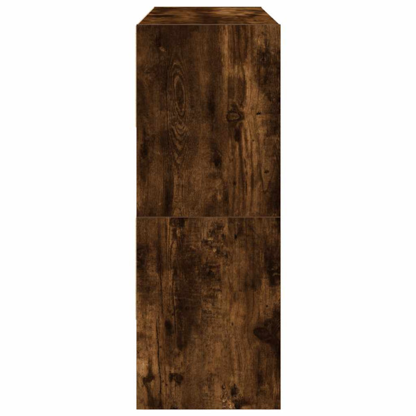 Zapateros 2 uds apilables roble ahumado 89.5x30x40 cm M 5