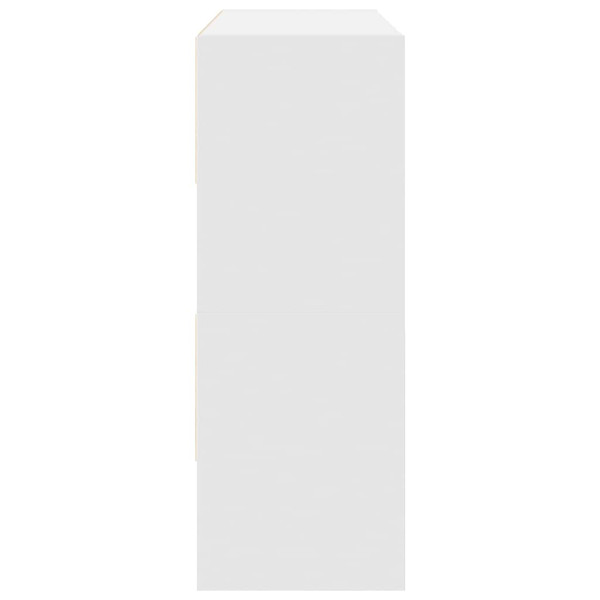 Sapateiras 2 pcs empilháveis 89.5x30x40 cm branco M 5