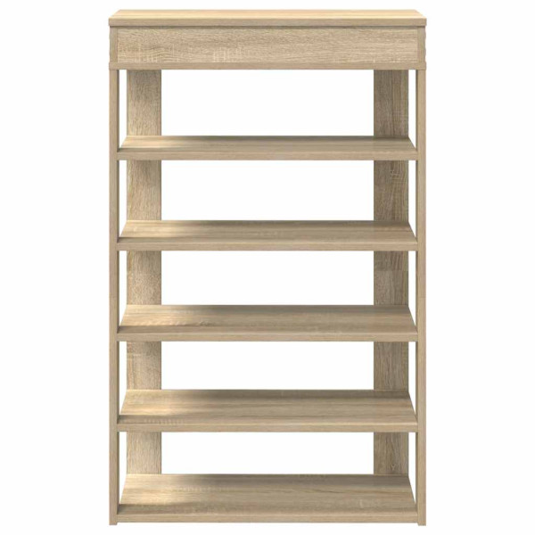 Mueble zapatero madera de ingeniería roble sonoma 60x30x98 cm M 4