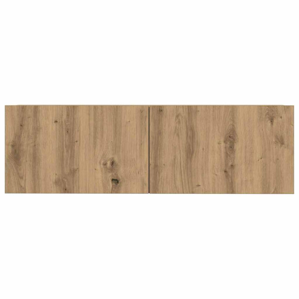 Mueble para TV de pared madera contrachapada artesanal 3 piezas M 5