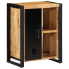 Aparador de madera maciza de mango rugosa 55x35x70 cm 3