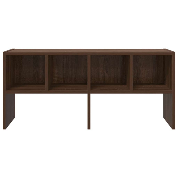 Zapatero apilable roble marrón 89.5x30x40 cm M 4