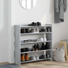 Mueble zapatero madera contrachapada gris sonoma 80x25x81 cm 3