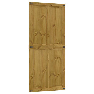 Puerta de granero CORONA madera maciza pino 90x210 cm H