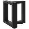 Patas de mesa de centro en forma de T 2 uds acero negro 1