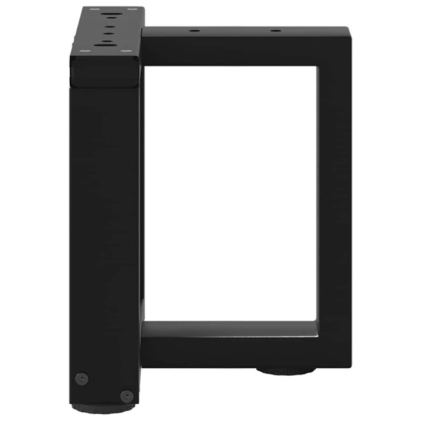 Pés para mesa de centro em forma de T. 2 peças. preto. 30x25x(30-31) cm. aço M 3