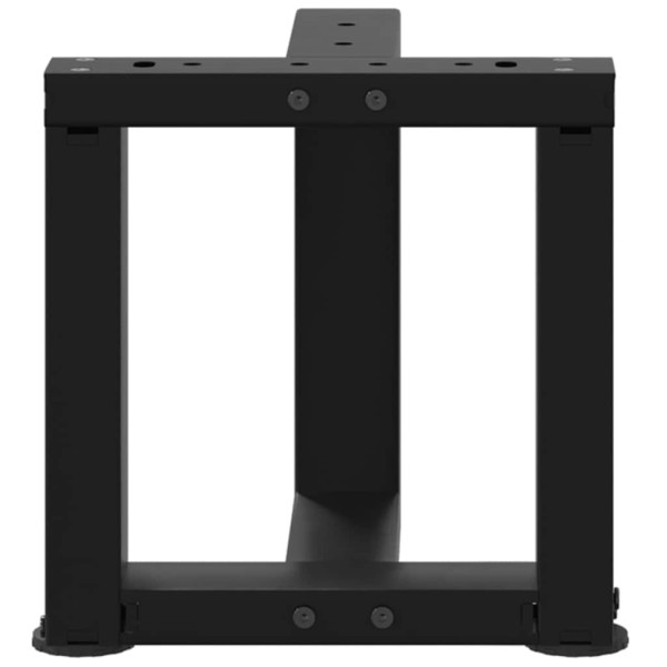 Pés para mesa de centro em forma de T. 2 peças. preto. 30x25x(30-31) cm. aço M 5