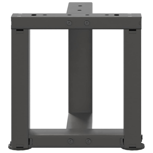 Pés para mesa de centro em forma de T. 2 peças. antracite. 30x25x(30-31) cm. aço M 5