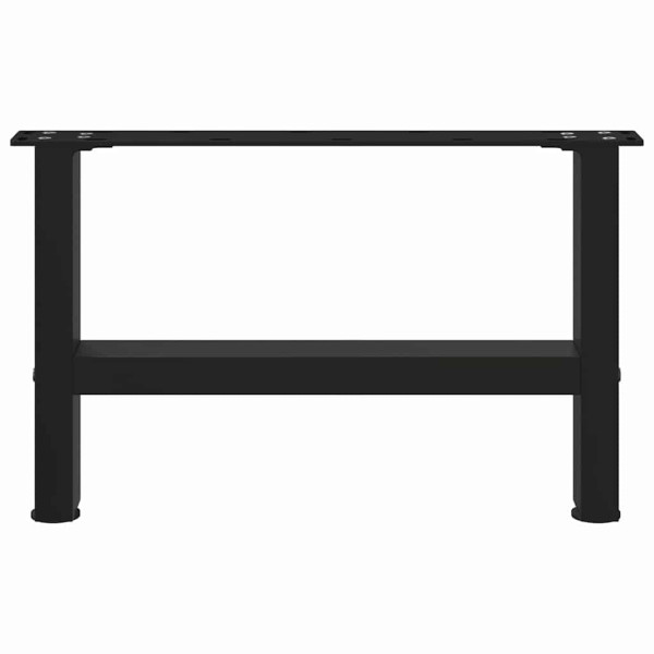 Patas para mesa de centro de acero negro 2 uds 30×50 cm M 4