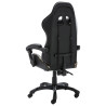 Silla gaming de cuero sintético negro y camuflaje 3