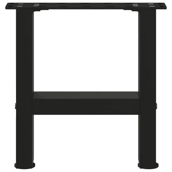 Patas para mesa de centro de acero negro 2 uds 30×40 cm M 4
