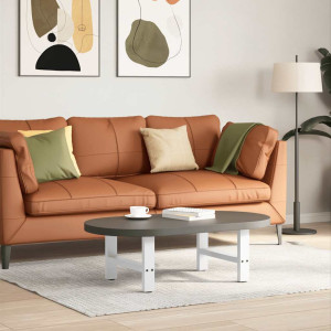 Patas para mesa de centro de acero blanco 2 uds 30×50 cm H