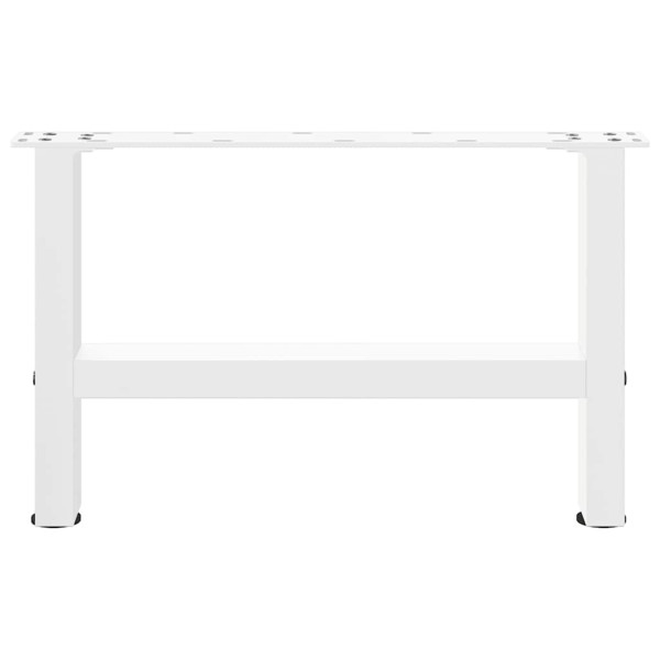 Patas para mesa de centro de acero blanco 2 uds 30×50 cm M 4