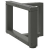 Pés para mesa de centro em forma de T. 2 peças. antracite. 40x25x(30-31) cm. aço 1