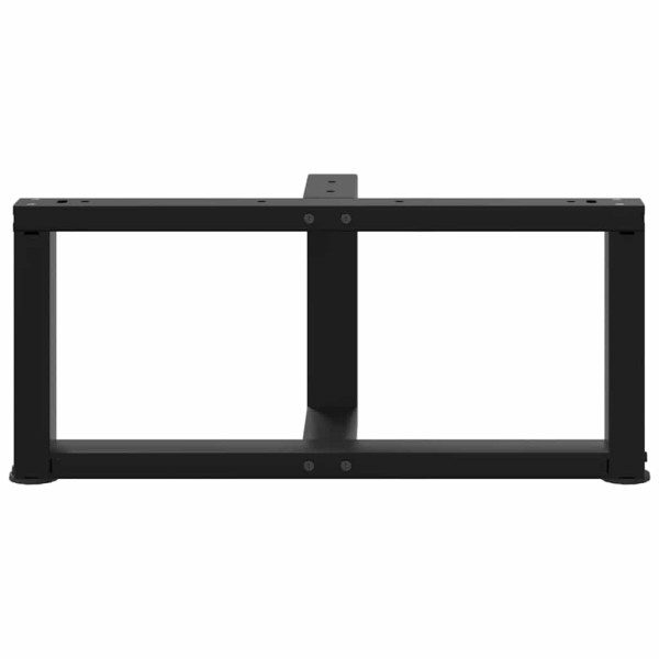 Patas de mesa de centro en forma de T 2 uds acero negro M 5