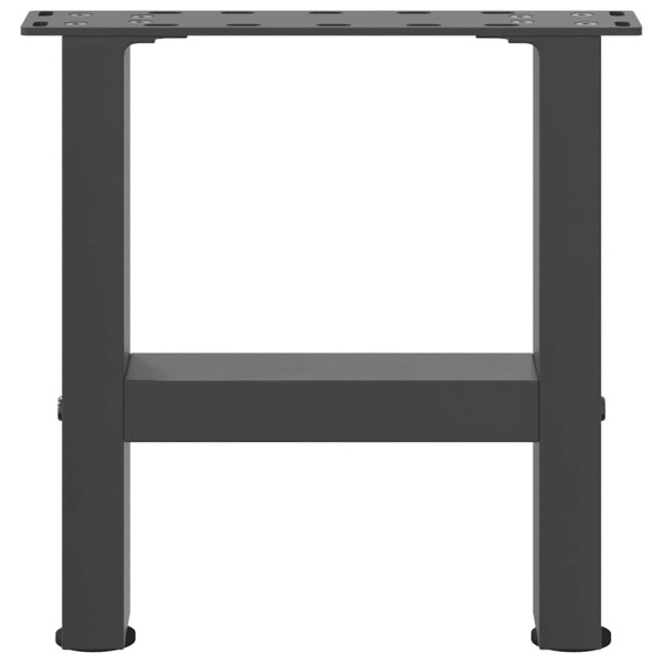 Pés para mesa de centro antracite 2 peças 40x(30-31) cm aço M 4