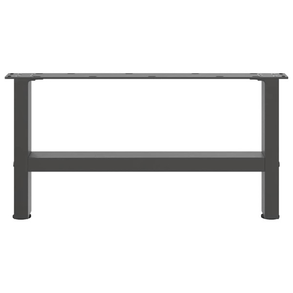 Patas para mesa de centro de acero antracita 2 uds 30×60 cm M 4