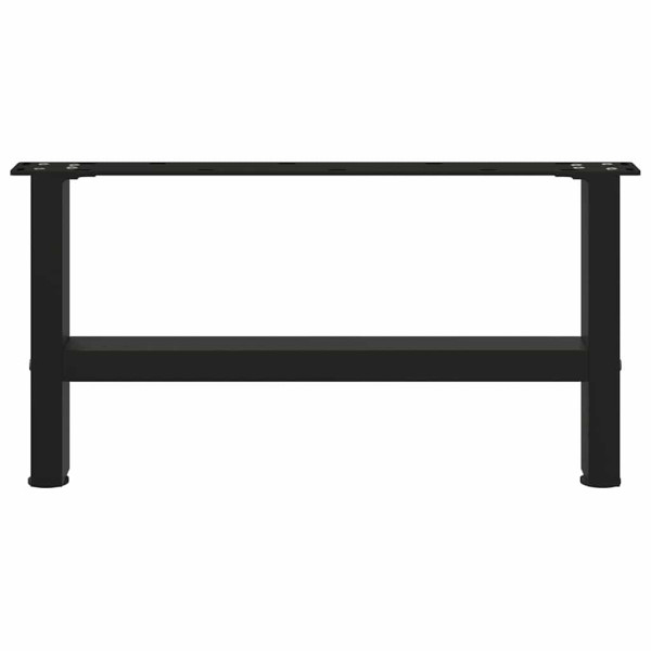 Patas para mesa de centro de acero negro 2 uds 30×60 cm M 4