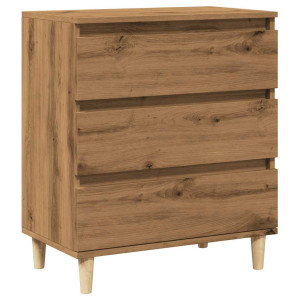 Aparador madera contrachapada roble artisian 60x35x70 cm H