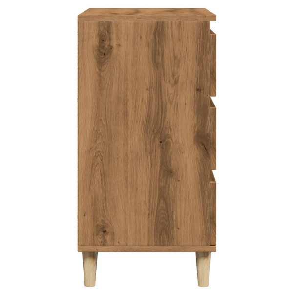 Aparador madera contrachapada roble artisian 60x35x70 cm M 5