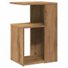 Mesa auxiliar de madera contrachapada roble artisan 36x30x56 cm 2
