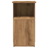 Mesa auxiliar de madera contrachapada roble artisan 36x30x56 cm 5