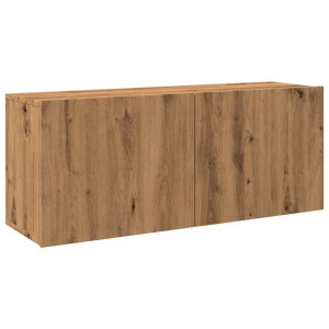 Mueble para TV de pared roble artisian 100x30x41 cm H