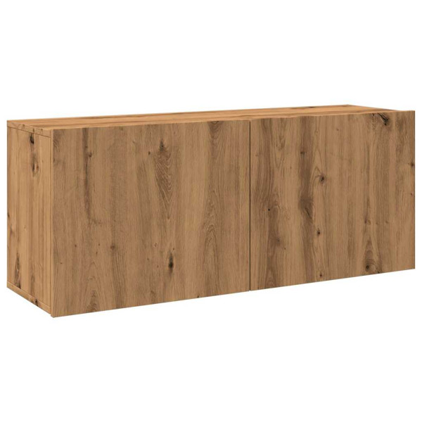 Mueble para TV de pared roble artisian 100x30x41 cm M 2