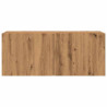 Mueble para TV de pared roble artisian 100x30x41 cm 5