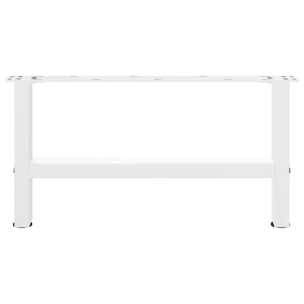Patas para mesa de centro de acero blanco 2 uds 30×60 cm M 4