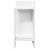 Mesa lateral com prateleira 110x50x103 cm branco 4