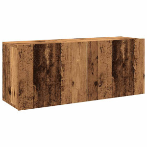 Mueble de TV de pared madera envejecida 100x30x41 cm H