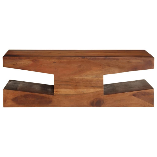 Mesa de centro de madera maciza 90x60x30 cm acacia M 2