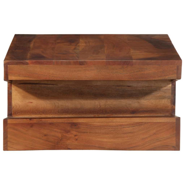 Mesa de centro de madera maciza 90x60x30 cm acacia M 3
