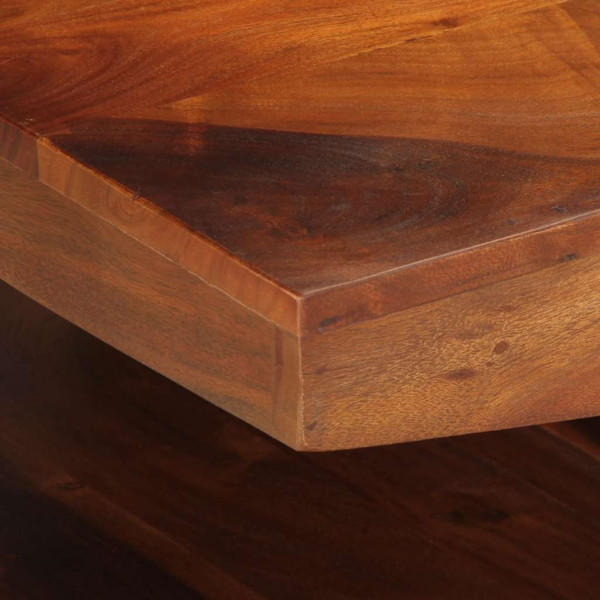 Mesa de centro de madera maciza 90x60x30 cm acacia M 5
