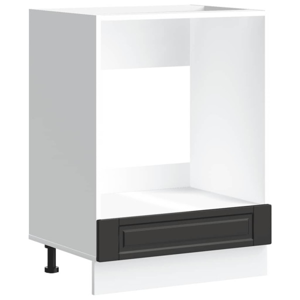 Mueble de horno Porto negro madera reconstituida M 2