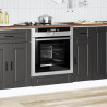 Mueble de horno Porto negro madera reconstituida 3