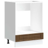 Mueble de horno Porto marrón roble madera reconstituida 2
