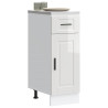 Mueble bajo de cocina porto alto brillo blanco 1