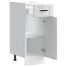Mueble bajo de cocina porto alto brillo blanco 5