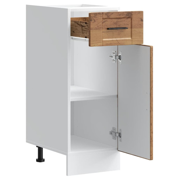 Mueble bajo de cocina porto madera vieja madera reconstituida M 5