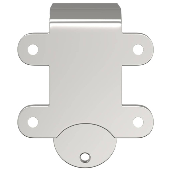Barn Door Bypass Brackets 4 pcs trilhos redondos aço inoxidável M 3