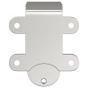 Barn Door Bypass Brackets 4 pcs trilhos redondos aço inoxidável 3