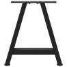 Pés para mesa de centro em formato A. 2 peças. preto. 38x(42-43) cm. aço 5
