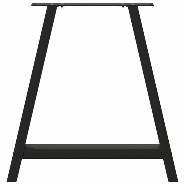 Pés para mesa de jantar em formato A. 2 peças. preto. 80x (72-73) cm. aço M 5