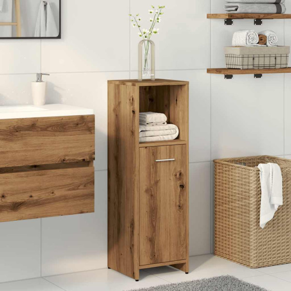 Armario de baño madera contrachapada roble artisan 30x30x95 cm M 3