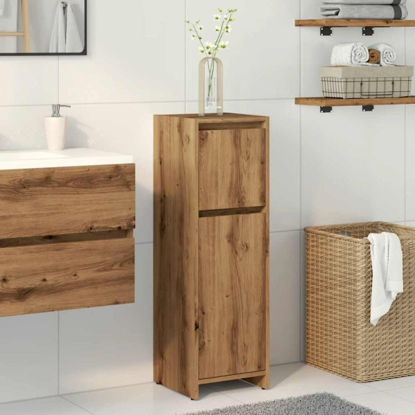 Armario de baño madera contrachapada roble artisan 30x30x95 cm M 3